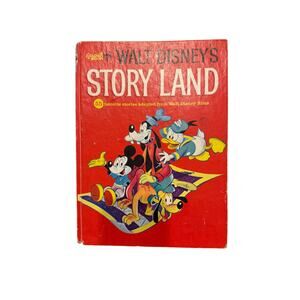 Vintage 1962 Walt Disney’s Story Land Hardcover Book | A Golden Book